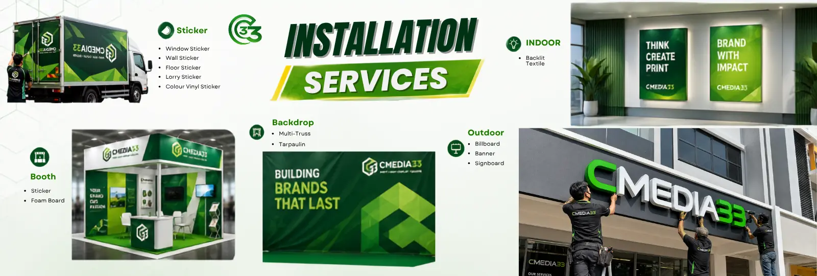 Cmedia33 custom signage