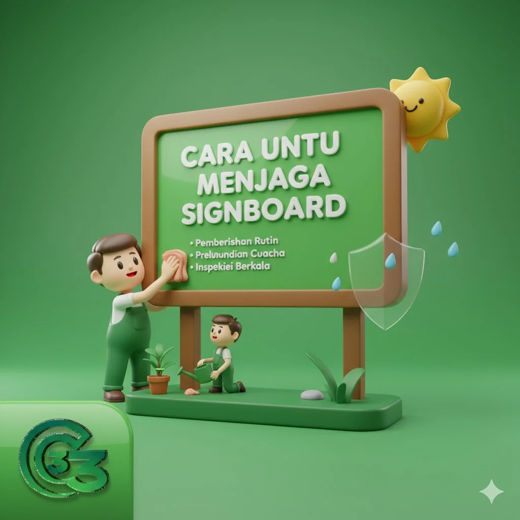 Cara untuk menjaga signboard