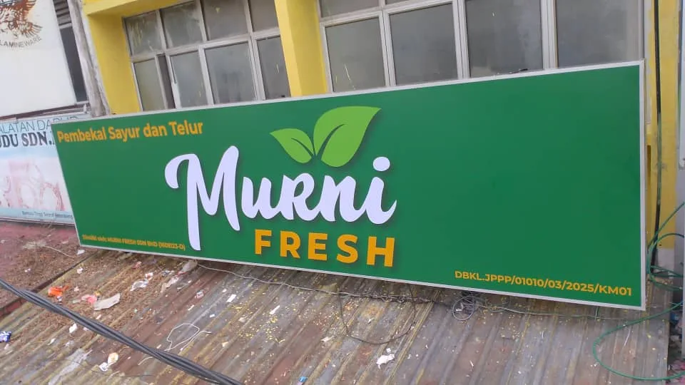Signboard for Murni Fresh