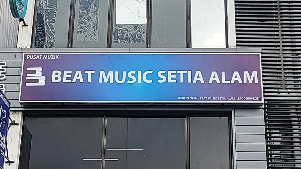 Lightbox Signage for Beat Music Setia Alam
